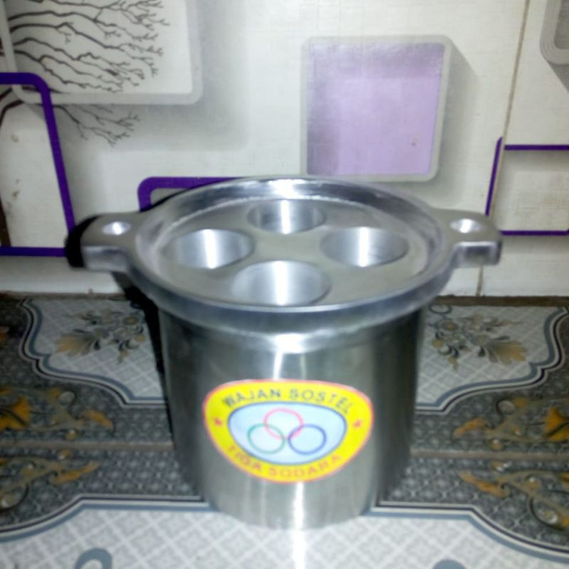 Wajan/Alat/Penggorengan SOSTEL sosis telur mini Lubang 4