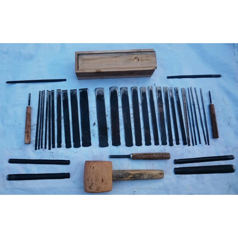 pahat ukir kayu lengkap cod