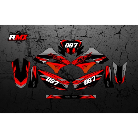 DECAL KLX 150 S/L FULLBODY (025) DEKAL STIKER DTRACKER LAMA 2009 2010 2011 2012 2013 2014 2015 HITAM