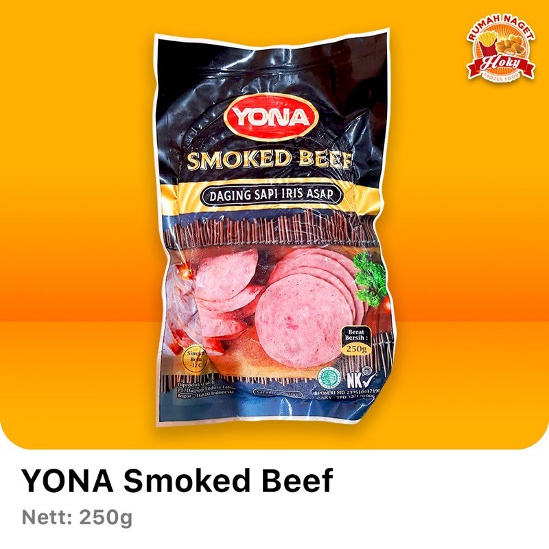 

Yona Smoked Beef 250 gr / isi 10