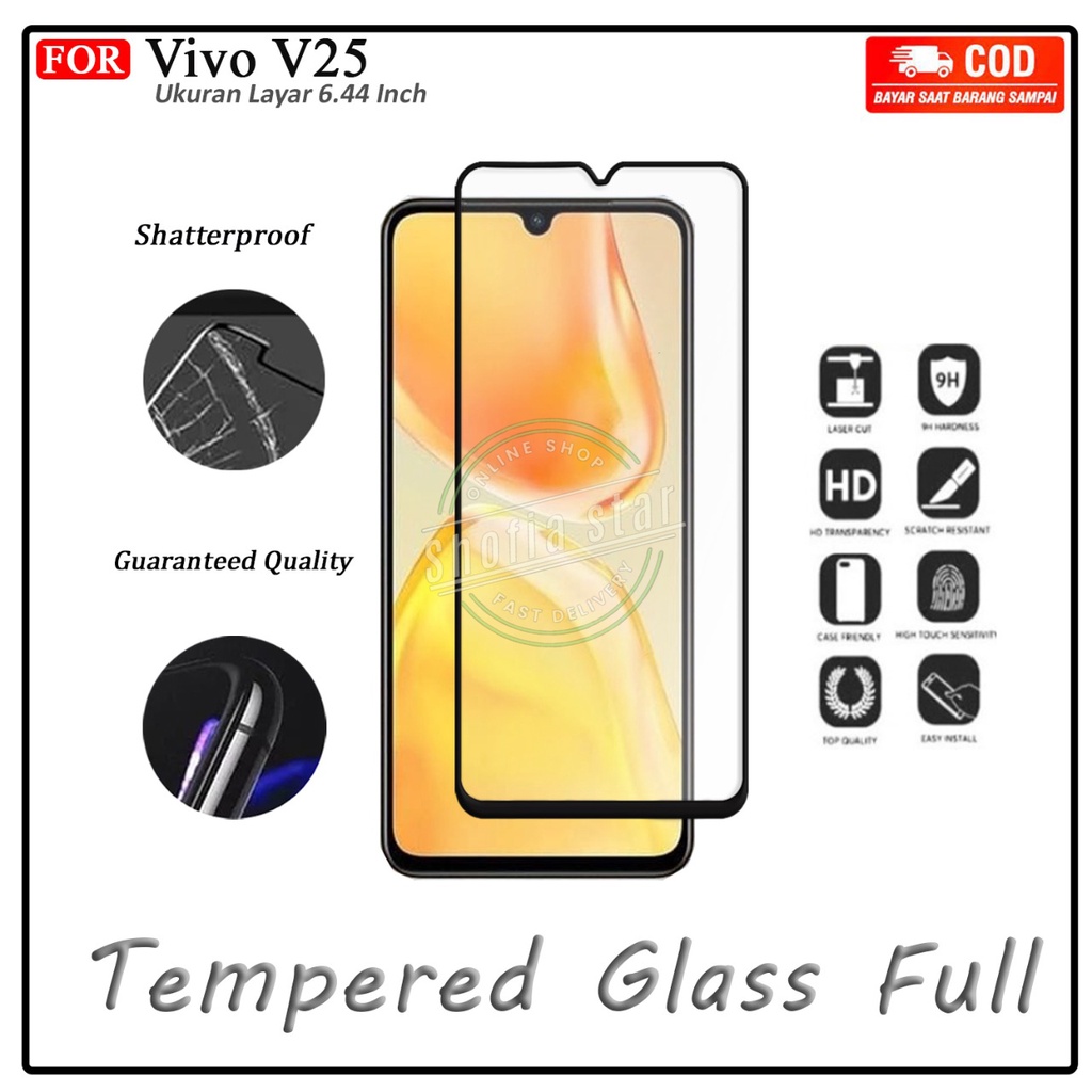 Anti Gores Ceramik Blue Light Vivo V25 V25E Anti Radiasi Kaca Full Cover