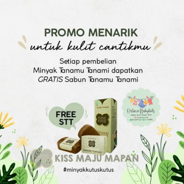 MINYAK TANAMU TANAMI FREE SABUN TANAMU TANAMI
