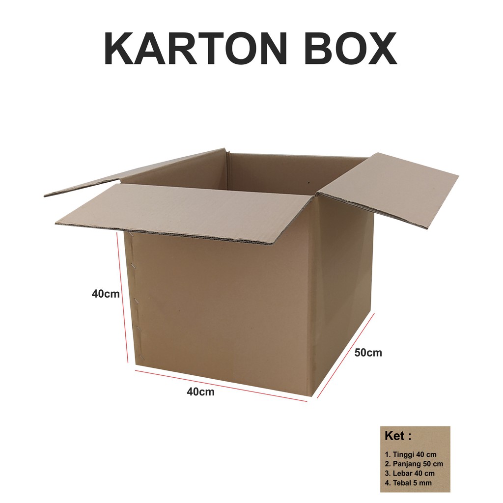 

KARDUS / KARTON BOX ukur 50x40x40 cm UNTUK PACKING