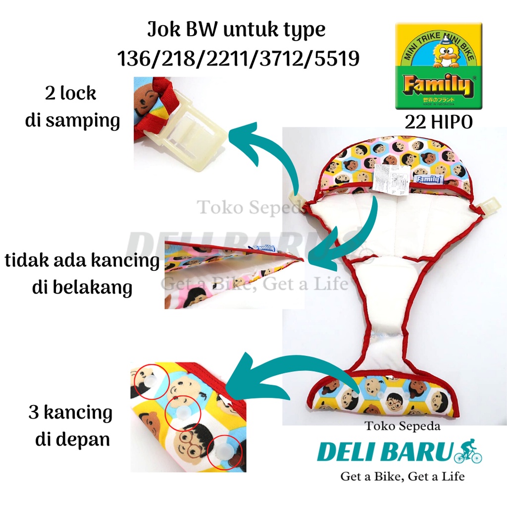 Jok baby walker family ORI type 136/2211/218A/781A