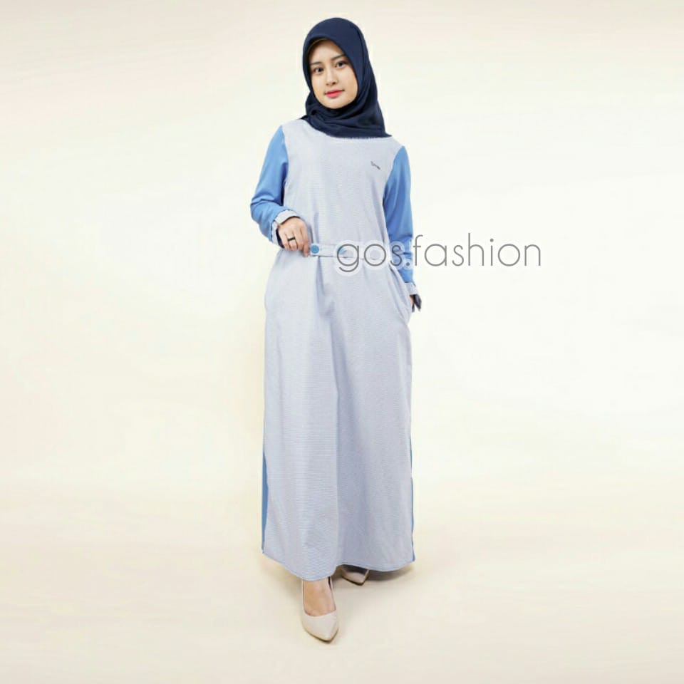 gof CRESSIDA GAMIS Fashion Muslim Dress Muslimah Gamis Wanita Polos Motif Bagus Original Kekinian