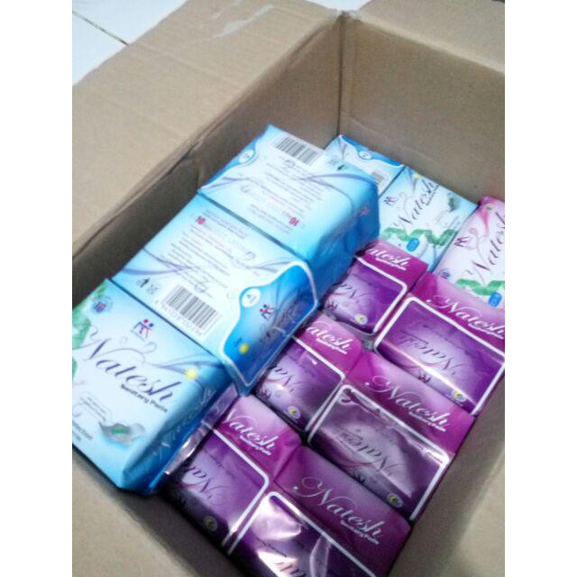 Natesh Sanitary Pads Pantyliner Night Day Use Pembalut Herbal Panty, Siang, Malam KK Indonesia