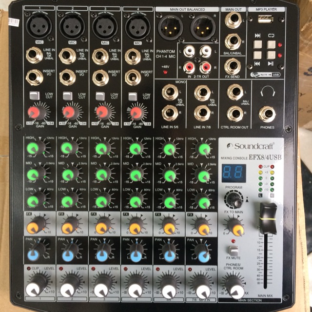 Mixer soundcraft efx8/4 usb