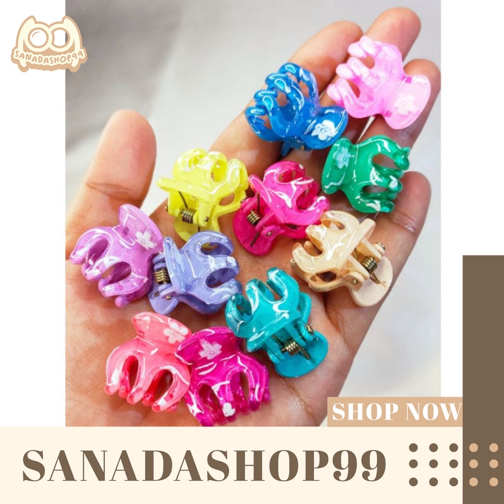 (ACC10) Jepit Rambut Jedai Mini Warna Campuran Jedai Poni 2.5cm dan 1cm