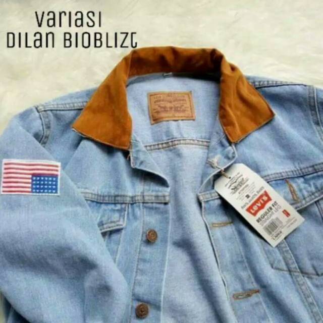 Jaket Dilan, Jaket Jeans Dilan, Jaket Levis Dilan