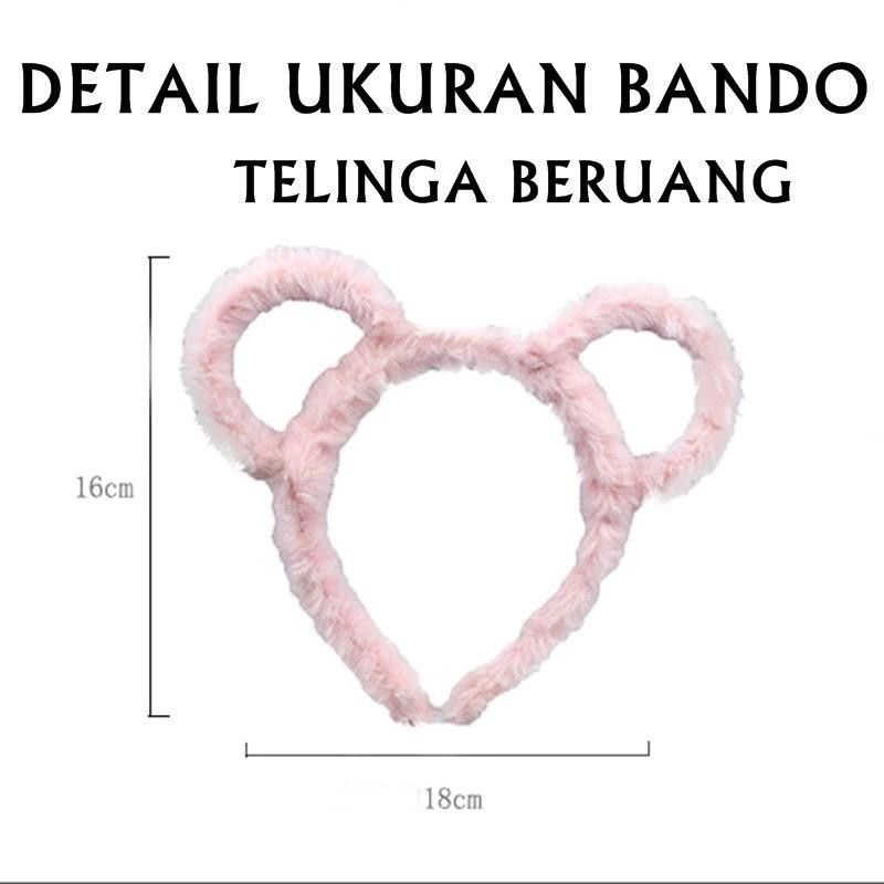 Headband Kuping Beruang /Bandana Beruang /Bandana Facial Rambut /Bando