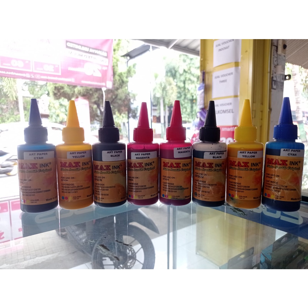 Jual TINTA ART PAPER EPSON MAX INK 100ml (hitam, merah, kuning, biru