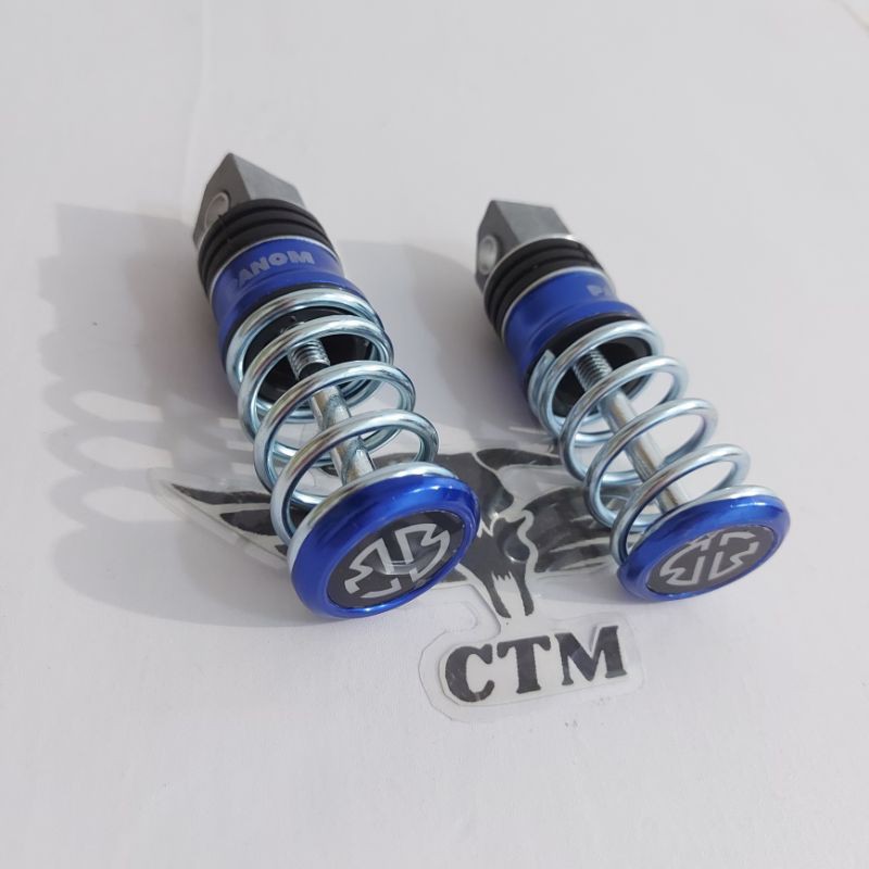 footstep Model Per / Spiral Injakan Kaki Untuk Semua Motor - BIRU