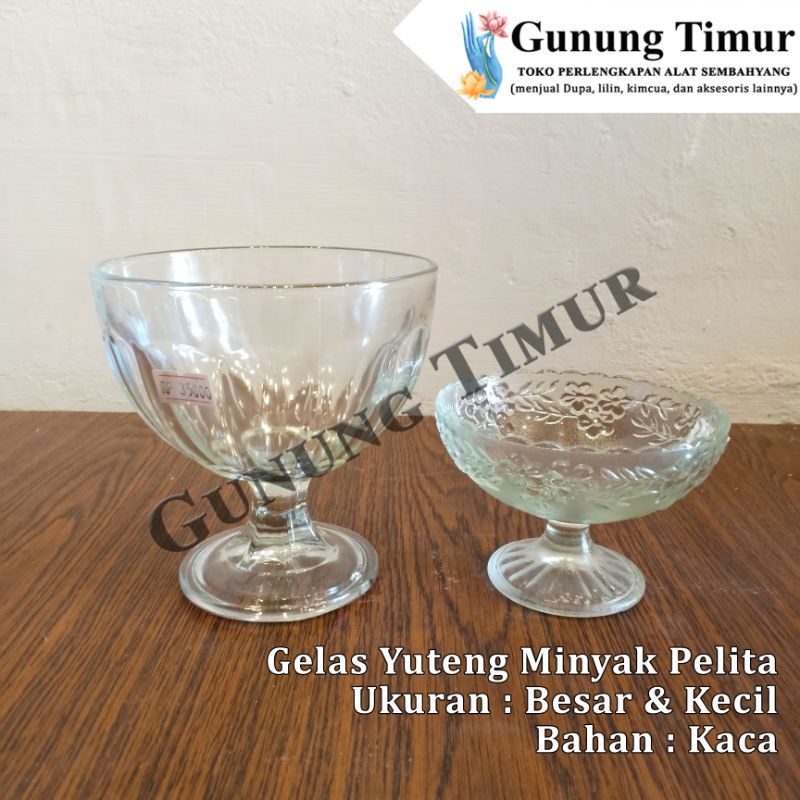 Gelas Kaca minyak pelita / Gelas Minyak Pelita / Gelas Yuteng Kaca