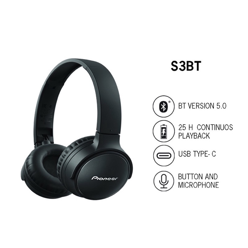 PIONEER BLUETOOTH HEADSET SE-S3BT