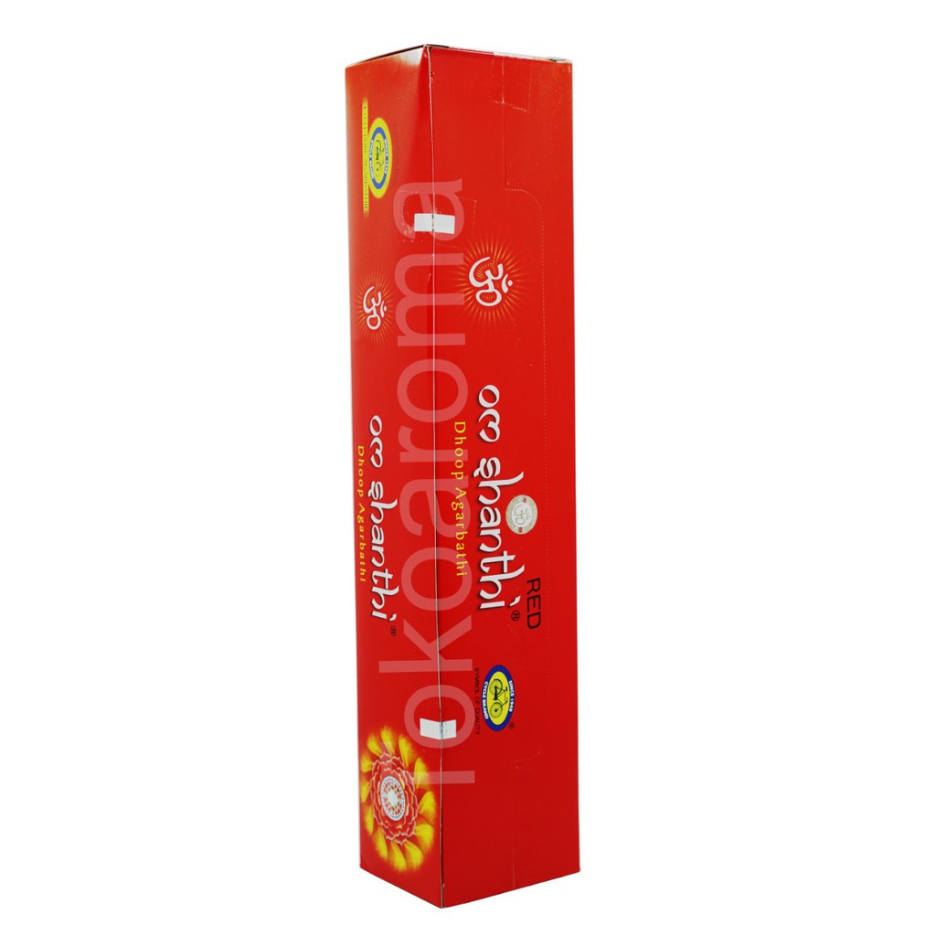 Dupa India (Aromaterapi) Long Recta - Om Shanti Red