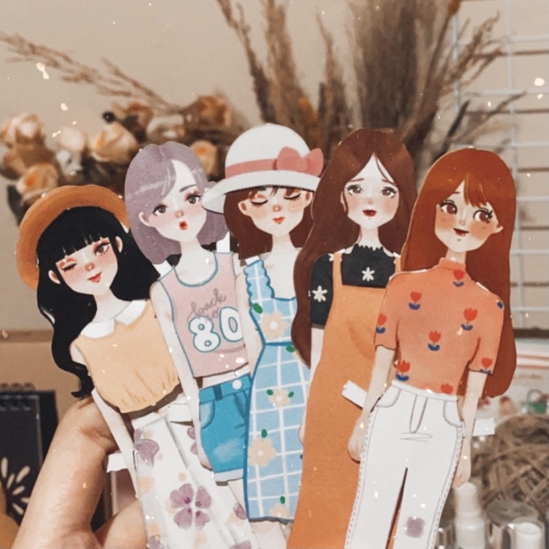 “PREMIUM Chara” Paper Doll Mainan Jadul Bepe BP Bongkar Pasang Boneka Kertas