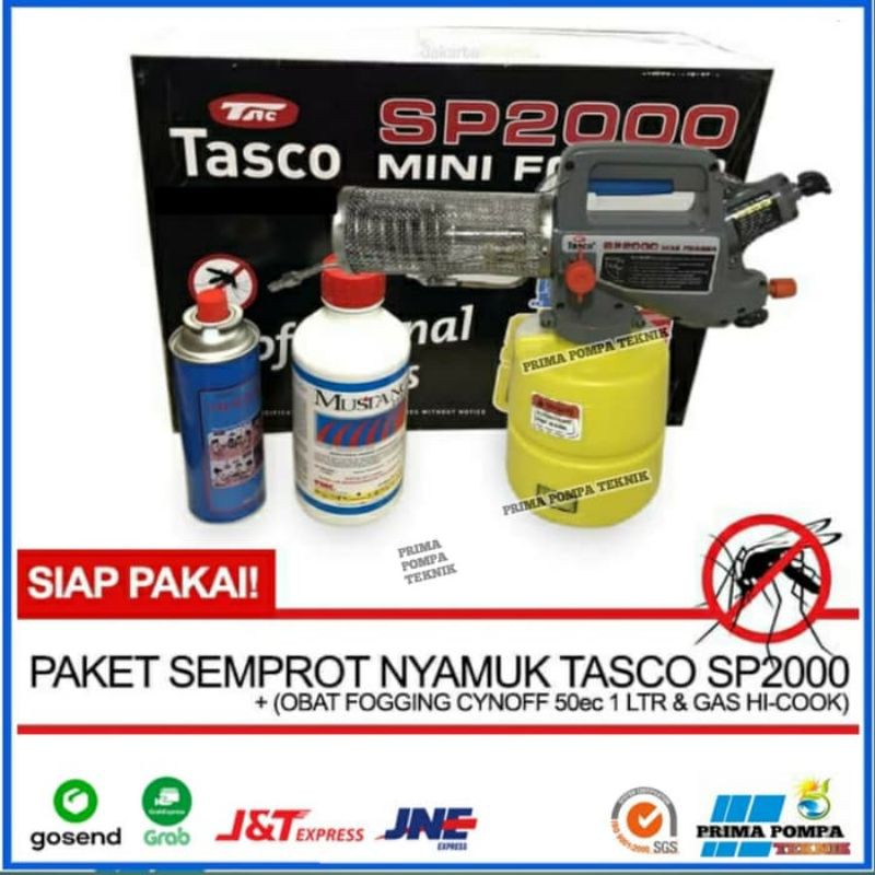 Paket Tasco SP2000 Mini Fogger Tasco Mesin Fogging SP 2000 Alat Semprot Nyamuk Tasco Sp 2000 Lengkap