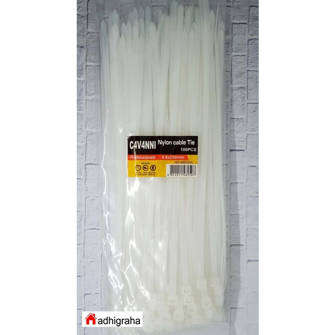 

Kabel Tis 250Mm X 4.8 Putih Cavanni (100Pcs)