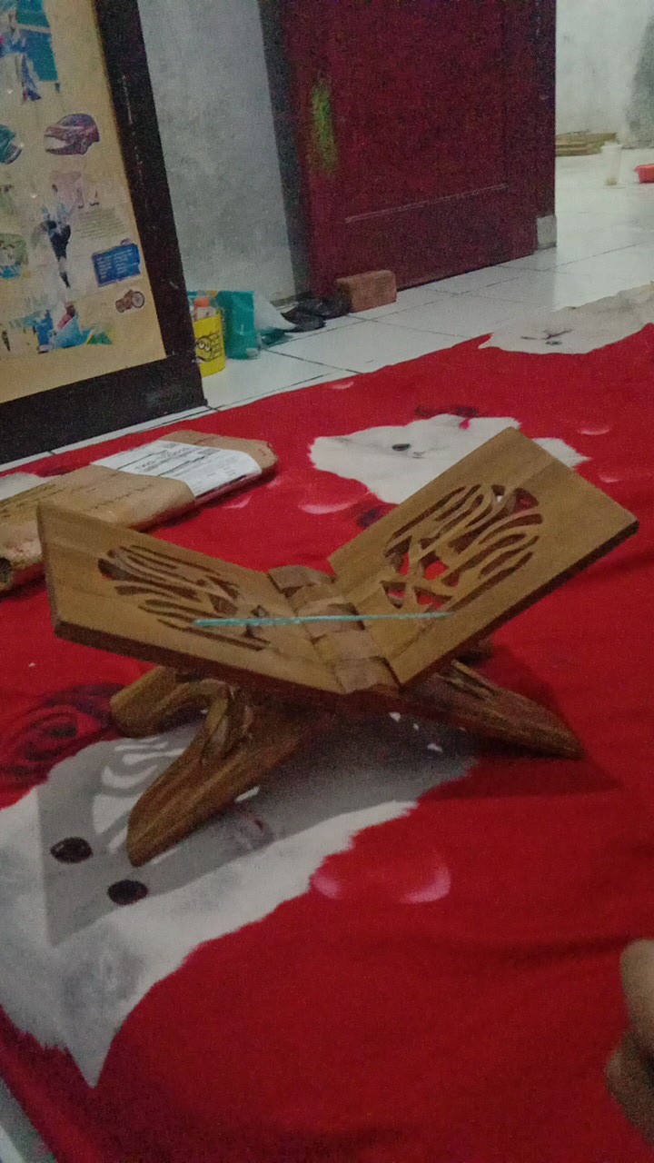 Grosir Rekal Rehal Meja Lipat Tatakan Ngaji Alquran Kayu Jati Ukir