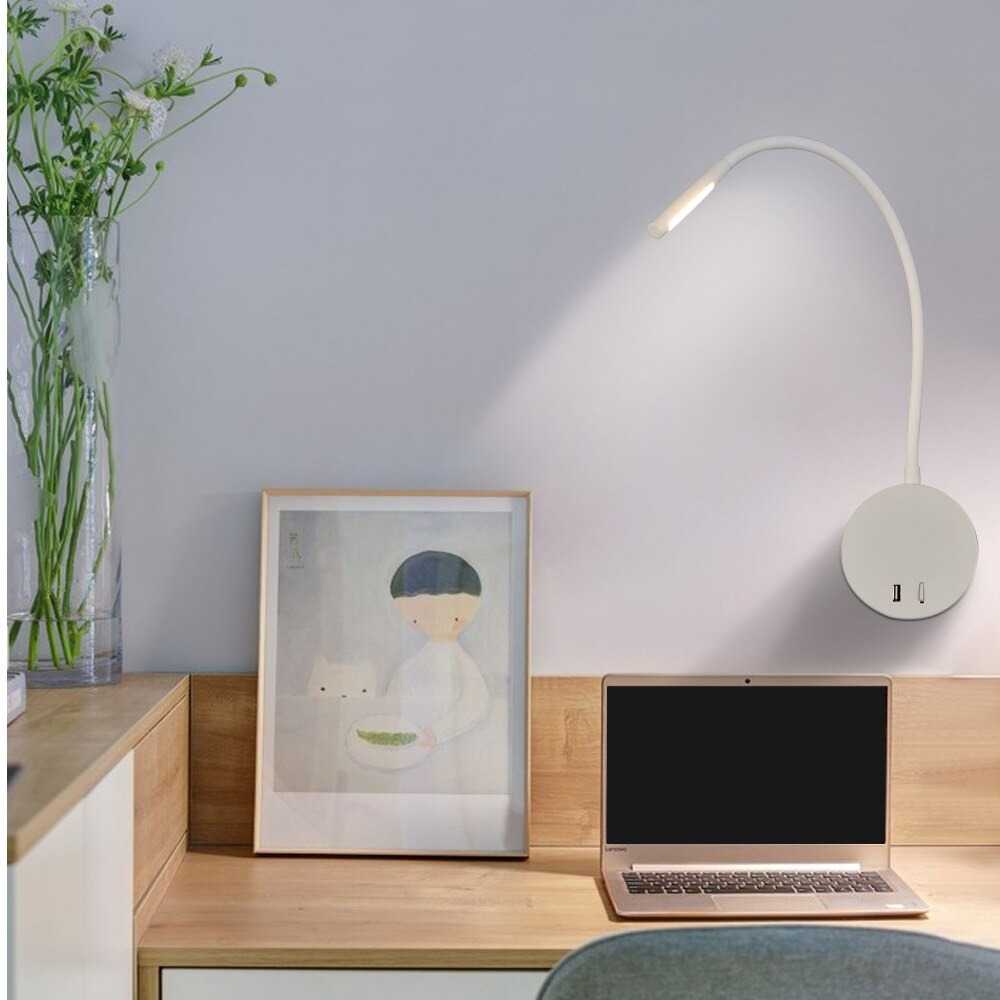 Zerouno Lampu Baca LED Reading Lamp 3W Warm White - ZR90