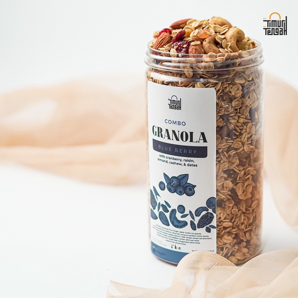 Granola Blueberry Timur Tengah 500gr | Blueberry Granola Premium