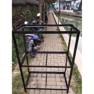  Rak  Aquarium  Besi  Siku  Ukuran 80X40X120Cm Shopee Indonesia