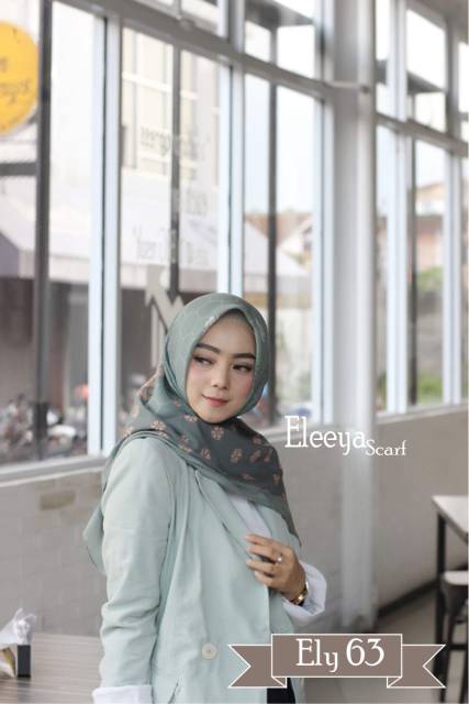 HIJAB SEGIEMPAT MOTIF ELY 63 II Eleeya Scarf