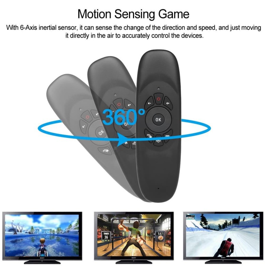 C120 Remote Control TV Android Air Mouse Mini Wireless Keyboard Remote PC backlight