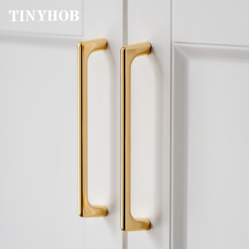 Gold Zinc Alloy Handle And Knobs Cupboard Pulls Drawer Knobs Kitchen Cabinet Handles Furniture Handle Hardware Shopee Indonesia