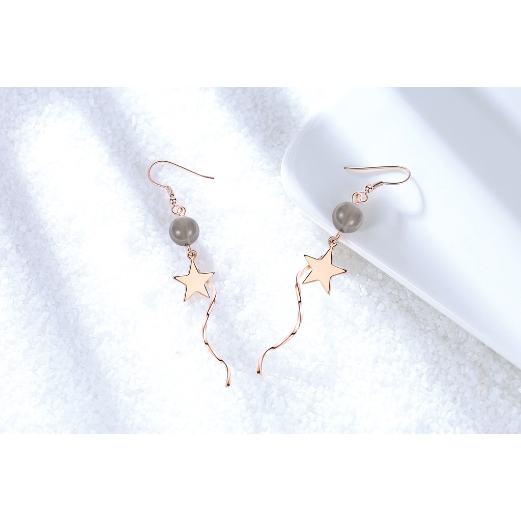 Anting Perak 925 Wanita Riak Perhiasan Fashion