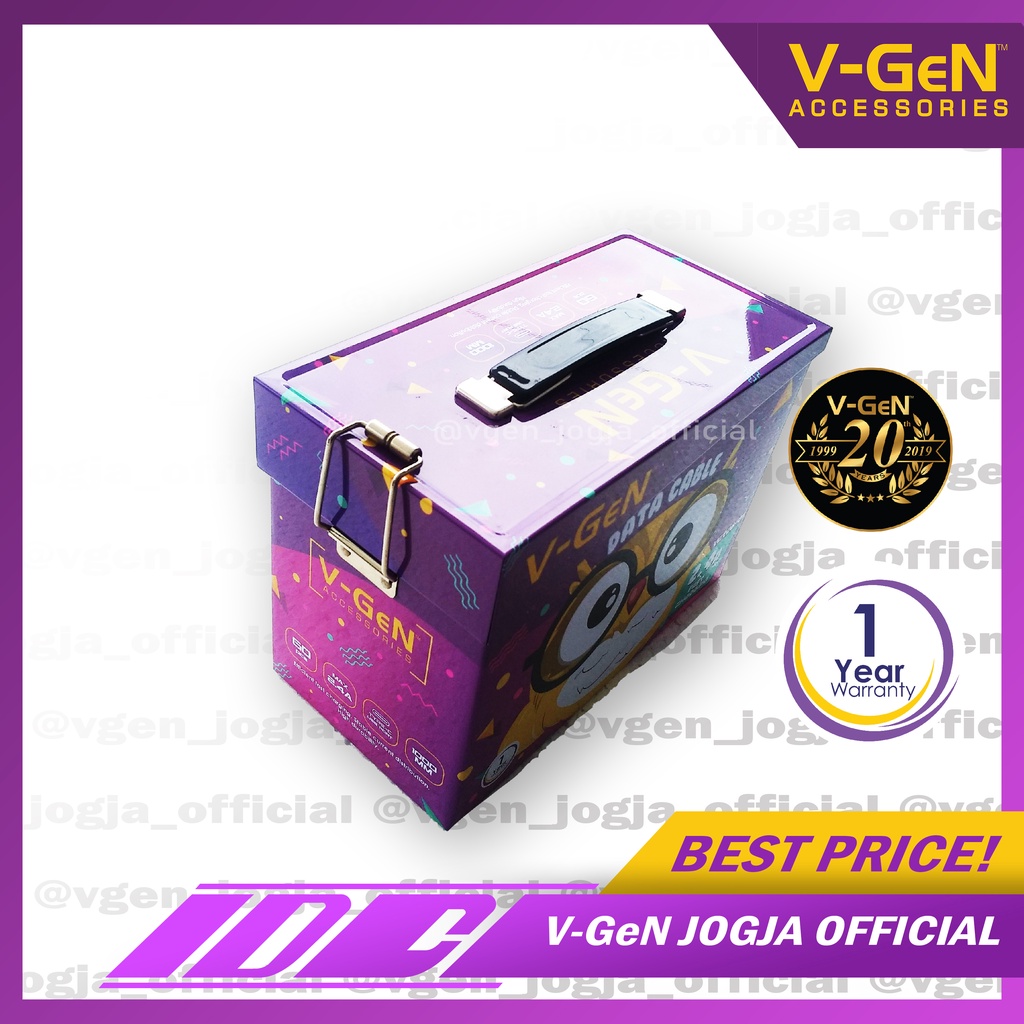 Kabel Data V-GeN Type-C VCTC6-01 2.4A Fast Charging isi 60pcs