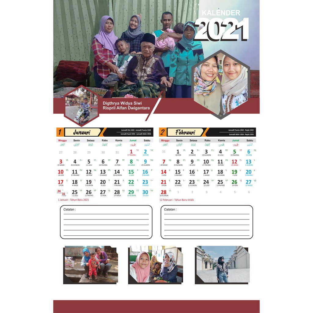 

KALENDER DINDING 6 LEMBAR / 2 BULANAN MURAH