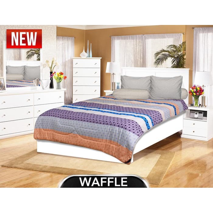 SPREI ALL NEW MY LOVE 180 x 200 WAFFLE TINGGI 30 KING SIZE