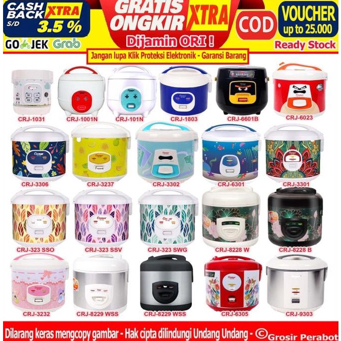 murah bgt rice cooker magic com mini cosmos 0 6 0 8 1 1 2 1 8 2 2 5 liter 3 in 1