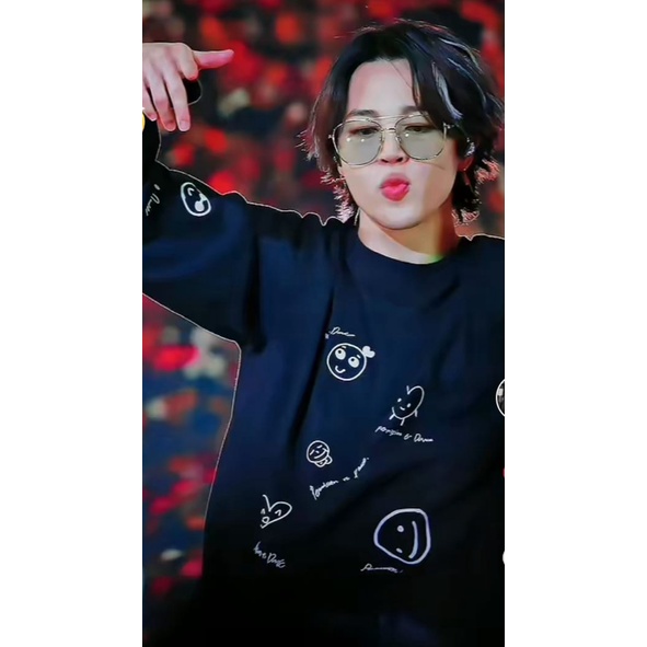 kaos lengan panjang Bangtan JIMIN Permission to dance konser L.A sablon lengkap