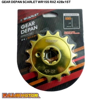 SSS GEAR GER DEPAN 428 520 JUPITER VIXION R15 MEGAPRO GL CB150R SUPRA SATRIA FU SMASH SHOGUN GIR FRONT SPROCKET-Scarlet428x14 rxz.wr