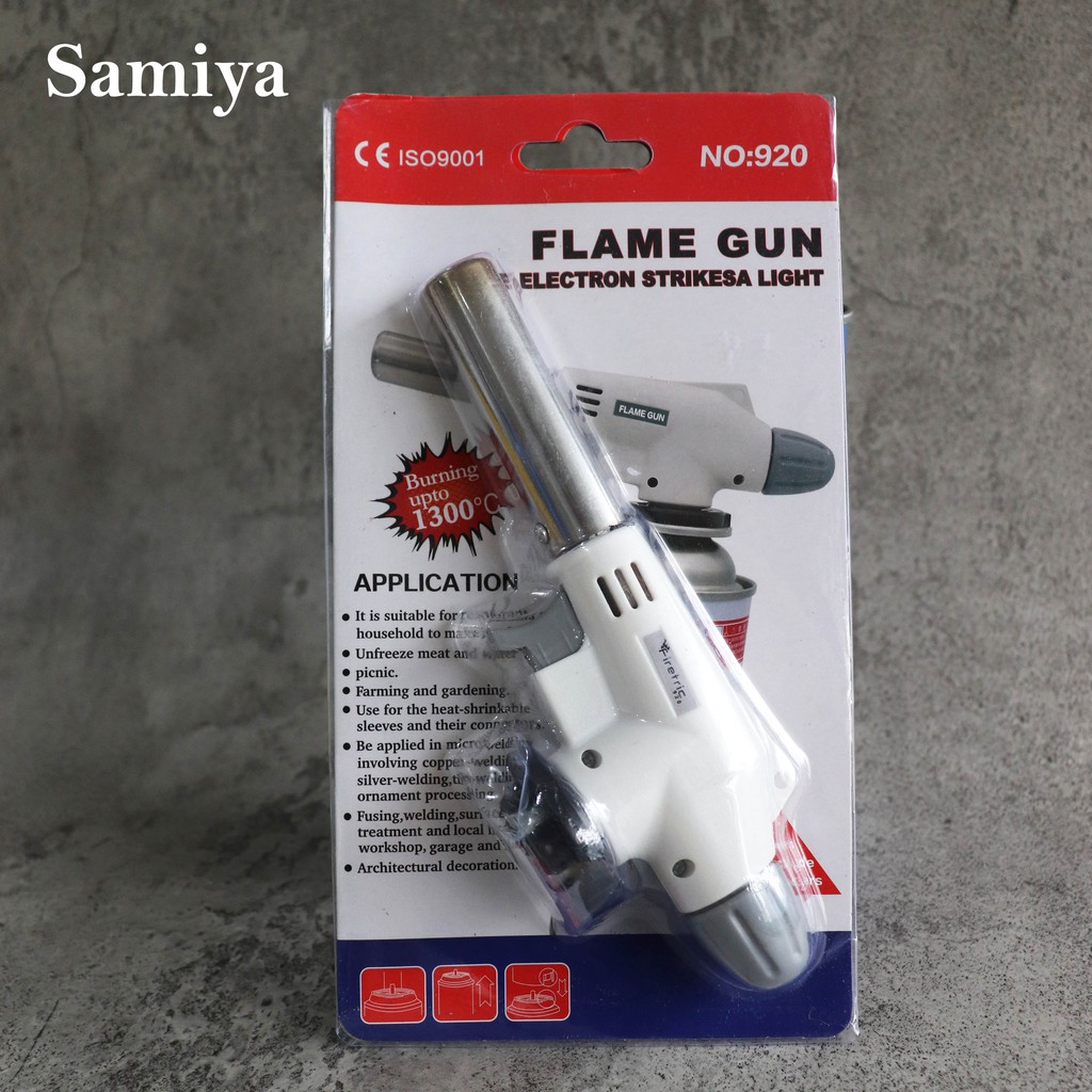 gas torch portable / kepala gas alat pematik api / flame gun BBQ daging sushi / korek gas api