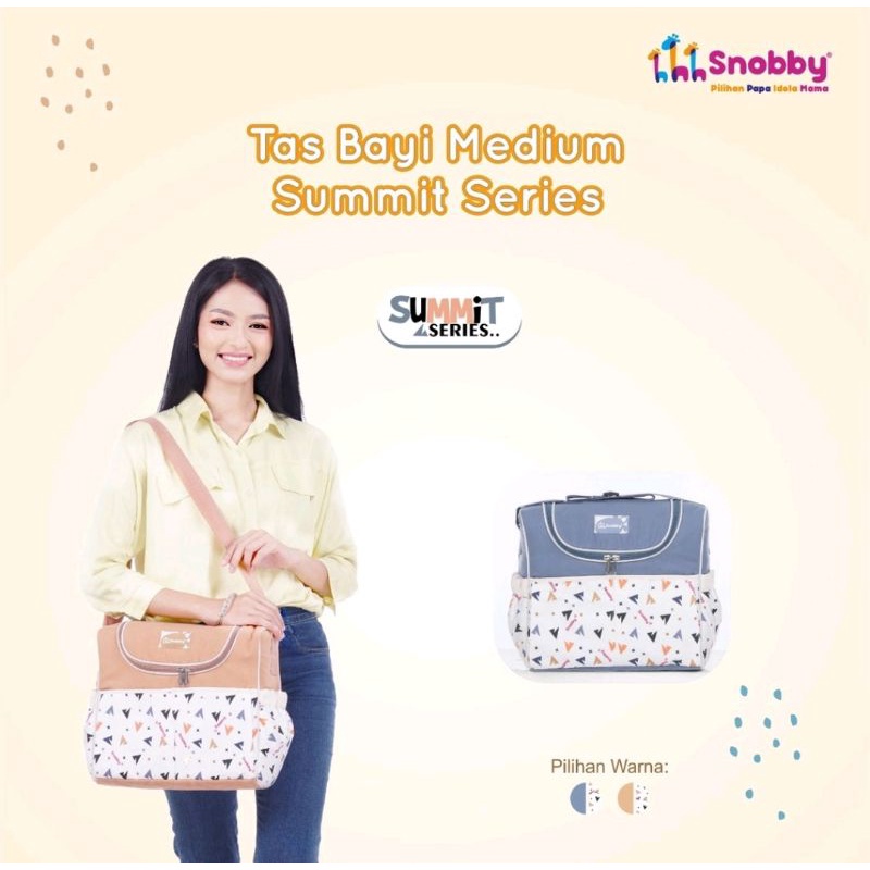 SNOBBY MURAH TAS BAYI MEDIUM SAKU KERUT ( TPT1673 / TPT5872 / TPT6272 ) SIMPLE LUCU TAS TREVELLING BAYI LINE / ARTSY / SUMMIT SERIES