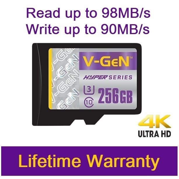 MEMORY VGEN TURBO 256 GB CLASS 10 MICRO SD VGEN MEMORI HP -ORIGINAL