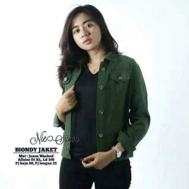 Jaket Biondy Warna Aurora// Jaket Jeans Wanita Promo