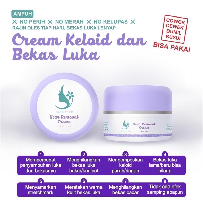 CREAM PENGHILANG BEKAS LUKA & KELOID AMPUH