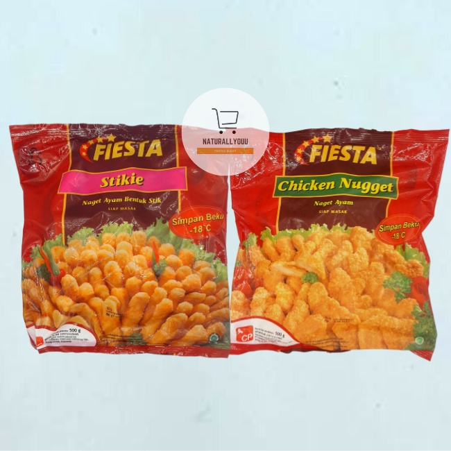 Fiesta Chicken Nugget/Stikie 500gr Kemasan Merah Nugget Fiesta