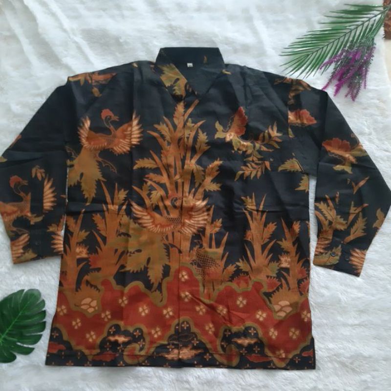 Baju Hem Batik Pria Laki Laki Dewasa Jumbo