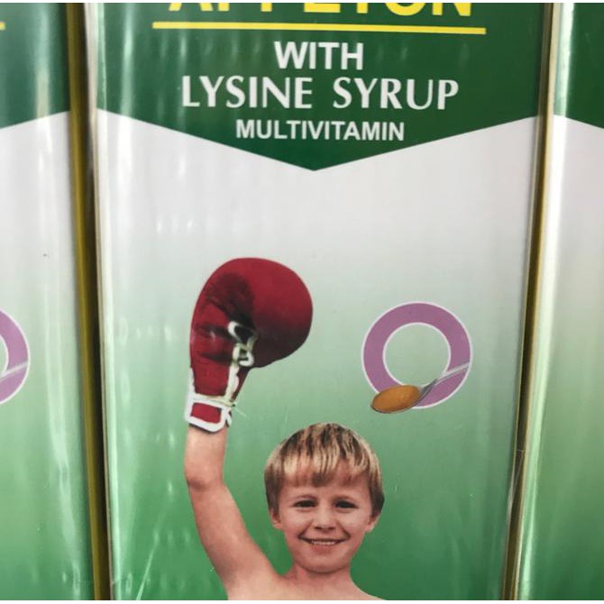 Disini aja Appeton Lysine Syrup 60ml (Multivitamin Anak)sirup apeton appetton Stok terbatas