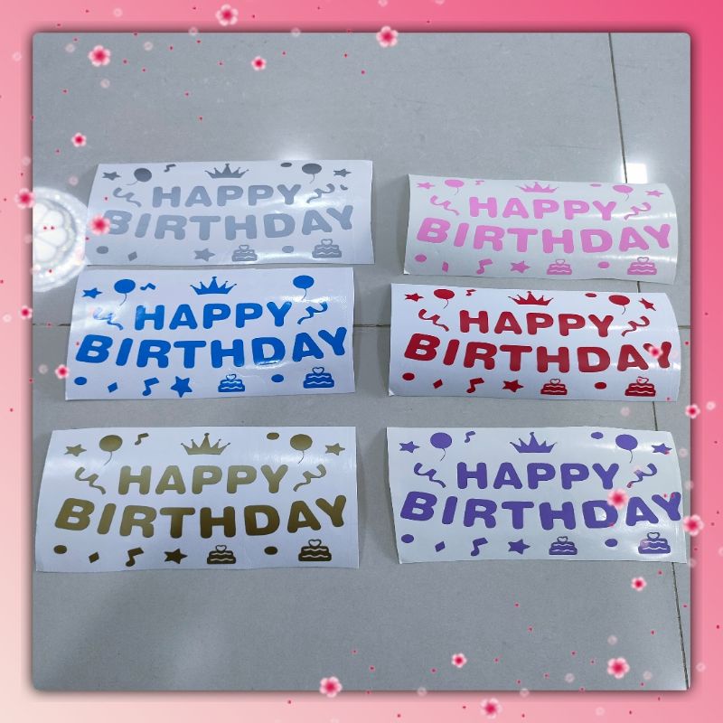 

stiker happy birthday