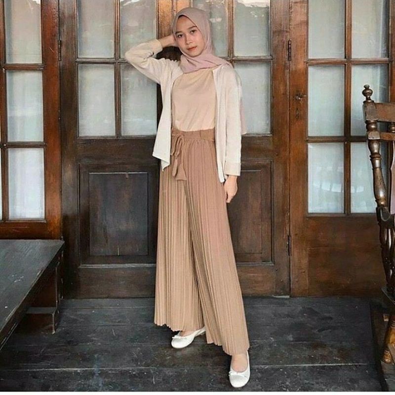 [BISA COD] KULOT Tali Lonceng 95 cm/Kulot plisket jumbo fit XXL/