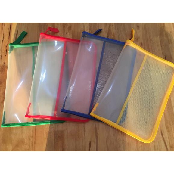

HOT SALE Map Plastik Resleting Jaring Zipper Bag File F4 Tas Dokumen Souvenir Terjamin