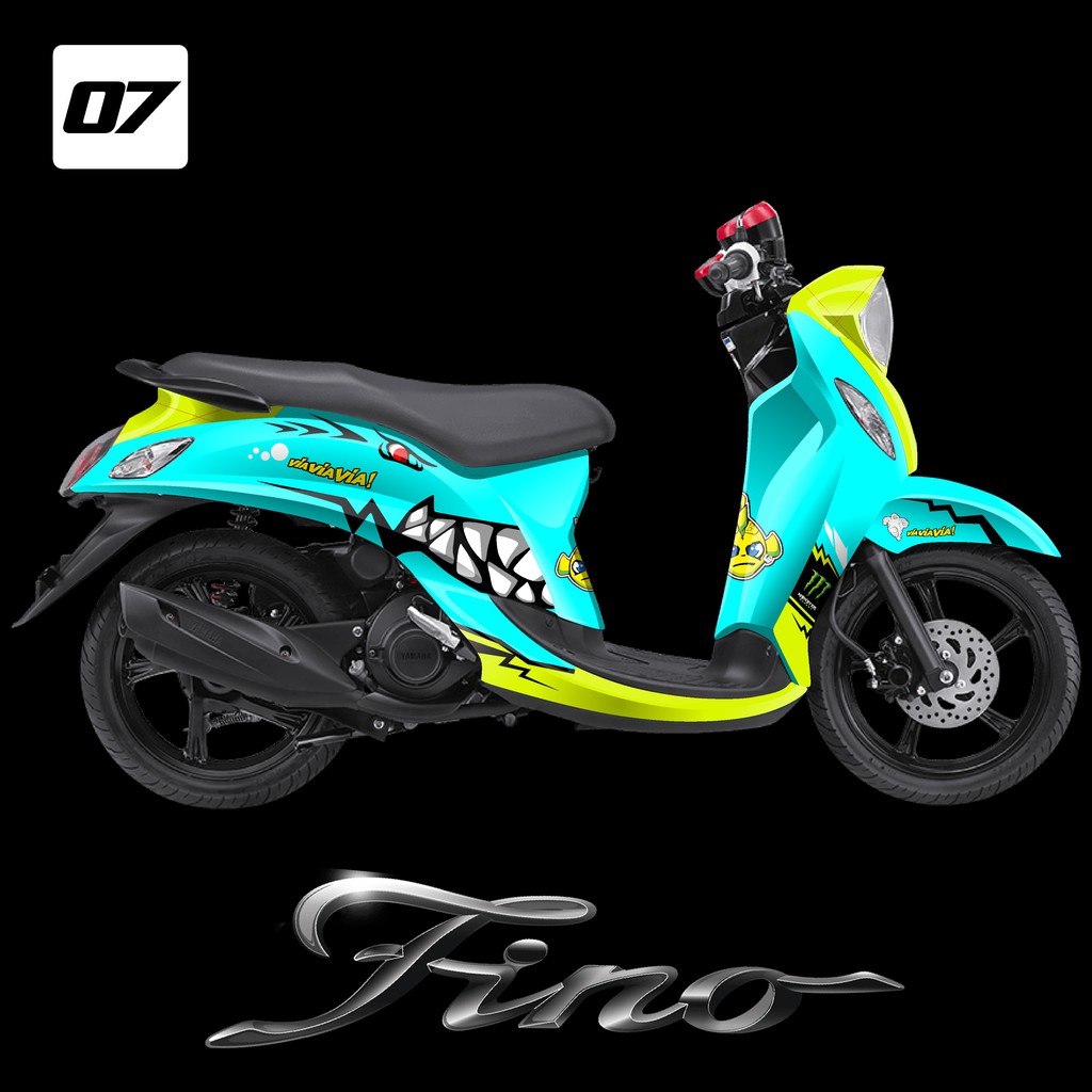Jual VARIASI Decal Sticker Motor Yamaha Fino Fi Fullbody Plus DasbOR 07 Indonesia Shopee Indonesia