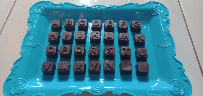 Sofimall Cetakan Es Batu Angka Huruf Abjad Abcd Jelly Kue Puding Ager - Huruf