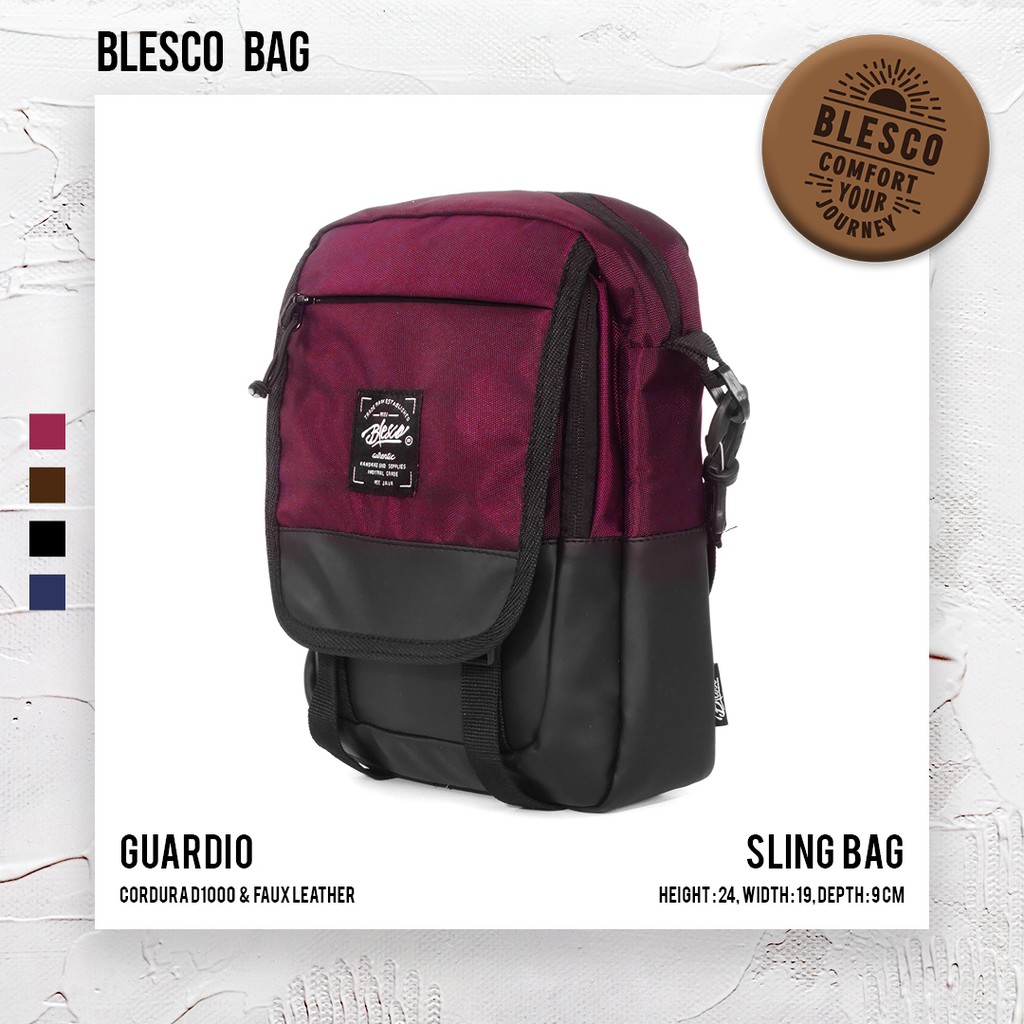 Tas Selempang Wanita Premium - Blesco Guardio Marun